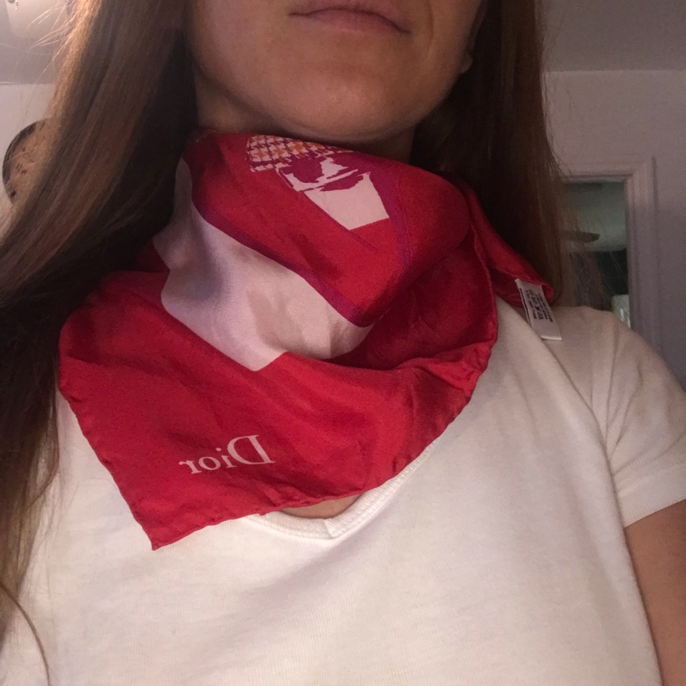 Christian Dior silk scarf vintage